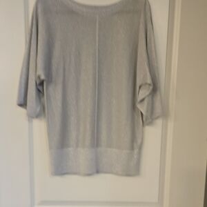 Talbots Silver Sparkly Blouse